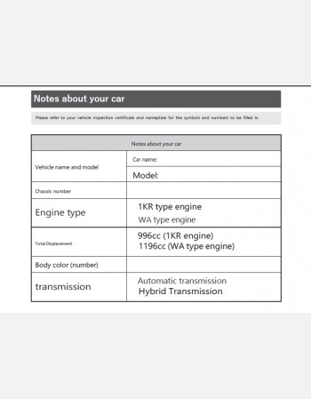 toyota raize hybrid 2022 2023 2024 owners manual